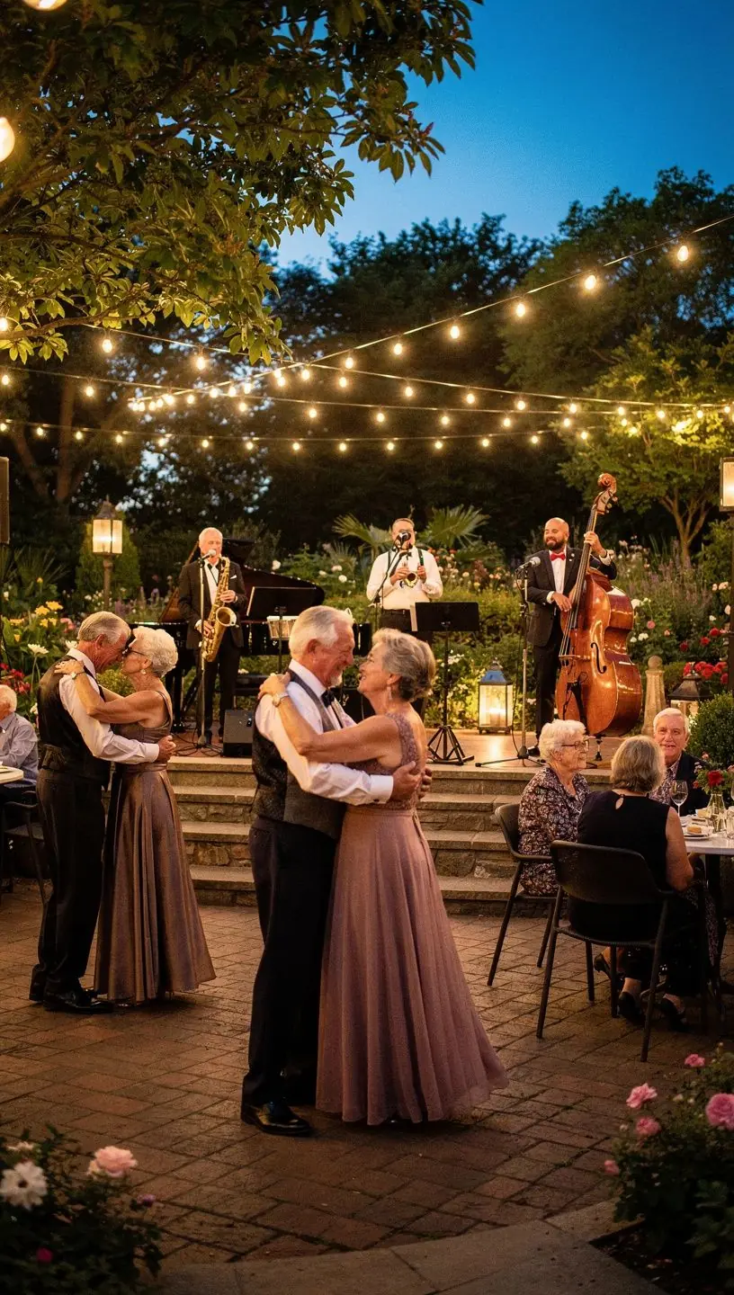 Welcoming retirement club environment with dancing and community.